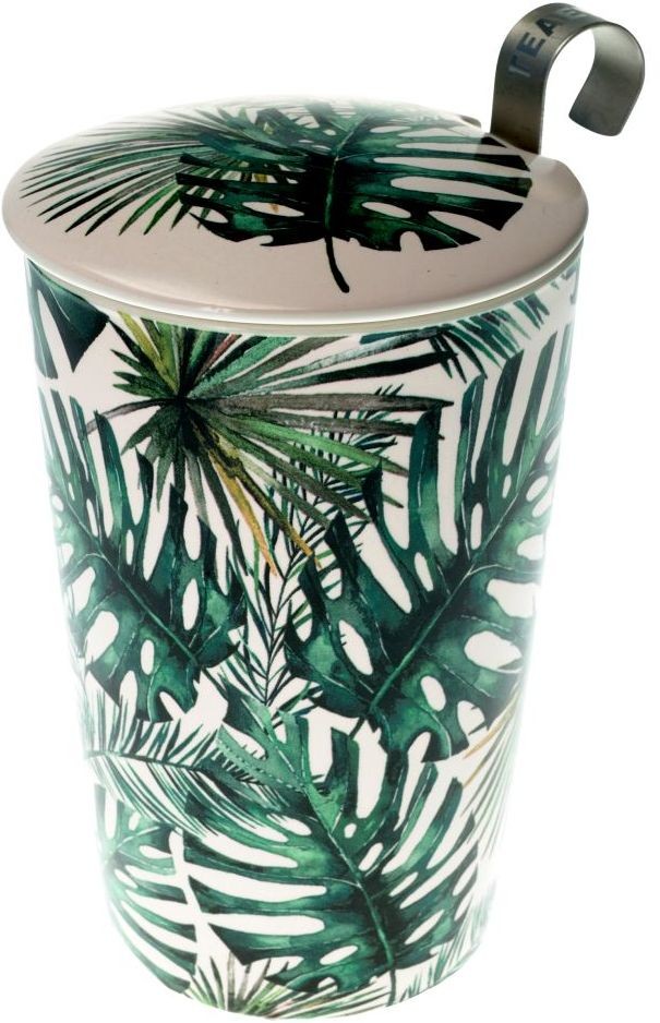 Tisanière rainforest porcelaine double paroi avec filtre - 35 cl