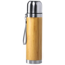 Umami Bouteille d'eau en verre avec infuseur à thé et manchon antidérapant  Double paroi en borosilicate Gobelet de voyage avec couvercle en bambou 500  ml Design : bambou : : Maison